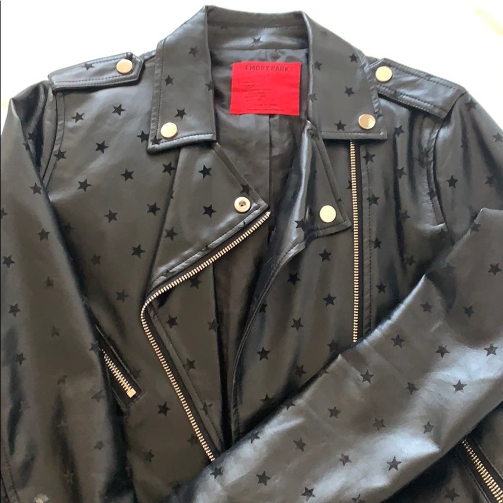 Emory Park Leather Star Jacket